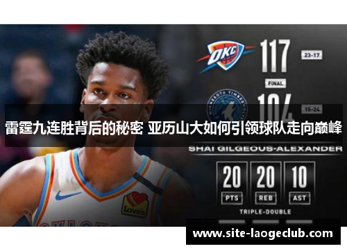 雷霆九连胜背后的秘密 亚历山大如何引领球队走向巅峰
